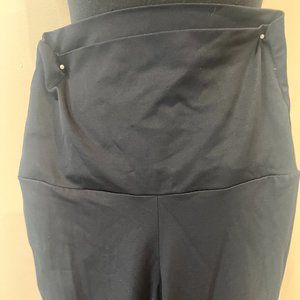 Balera Black Polyester/Spandex Pants tapered leg